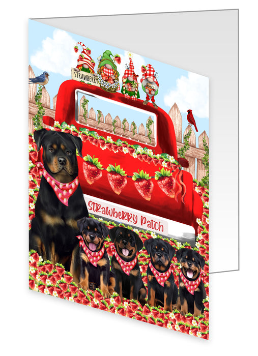 Rottweiler Greeting Cards & Note Cards: Invitation Card with Envelopes Multi Pack, Personalized, Explore a Variety of Designs, Custom, Dog Gift for Pet Lovers