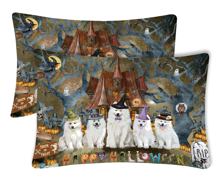 Samoyed Pillow Case: Explore a Variety of Personalized Designs, Custom, Soft and Cozy Pillowcases Set of 2, Pet & Dog Gifts