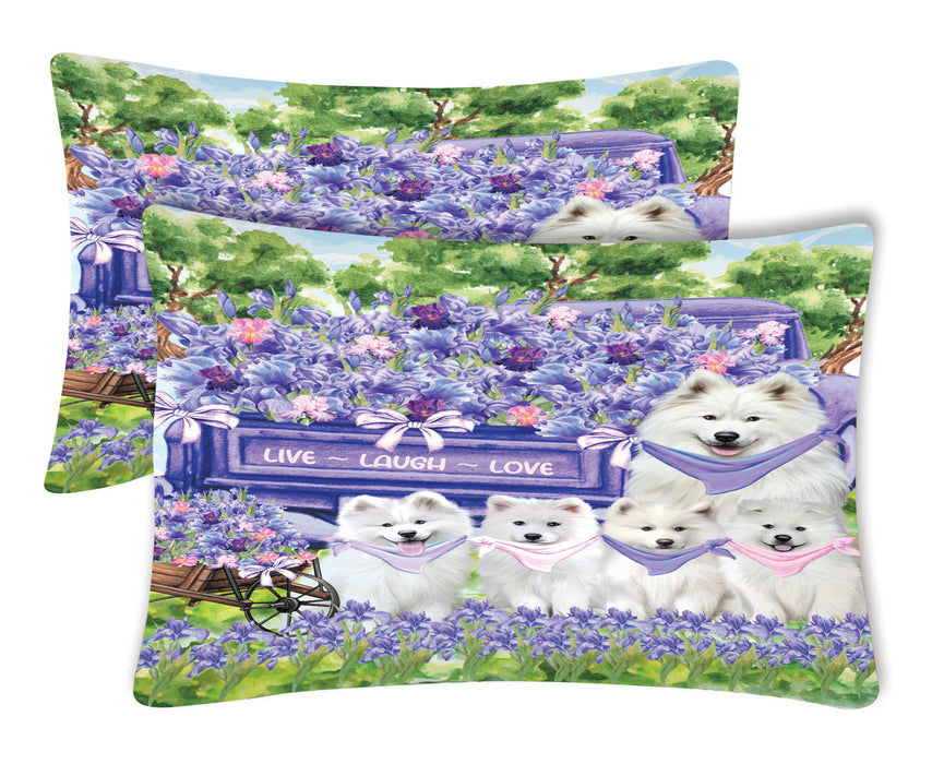 Samoyed Pillow Case: Explore a Variety of Designs, Custom, Personalized, Soft and Cozy Pillowcases Set of 2, Gift for Dog and Pet Lovers