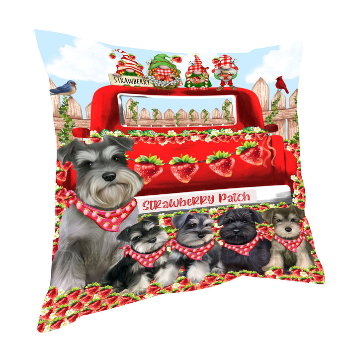 Schnauzer Pillow: Explore a Variety of Designs, Custom, Personalized, Pet Cushion for Sofa Couch Bed, Halloween Gift for Dog Lovers