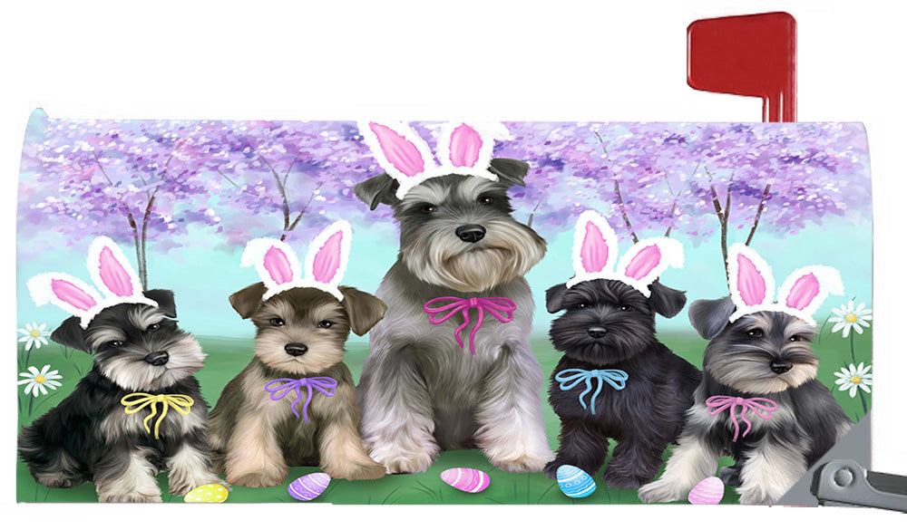 Easter Holidays Schnauzer Dogs Magnetic Mailbox Cover MBC48417
