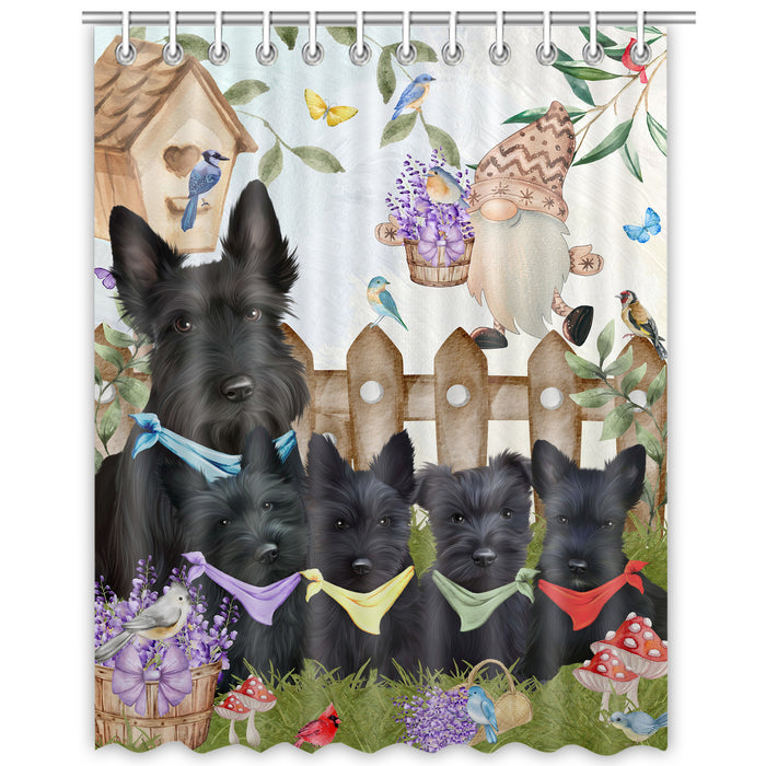 Scottish Terrier Shower Curtain, Custom Bathtub Curtains with Hooks for Bathroom, Explore a Variety of Designs, Personalized, Gift for Pet and Dog Lovers