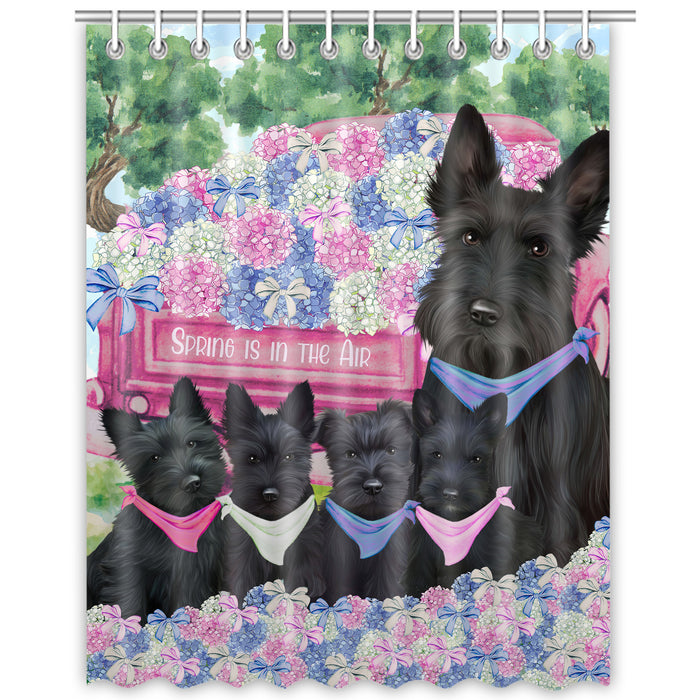Scottish Terrier Shower Curtain: Explore a Variety of Designs, Personalized, Custom, Waterproof Bathtub Curtains for Bathroom Decor with Hooks, Pet Gift for Dog Lovers