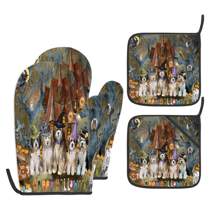 Tibetan Terrier Oven Mitts and Pot Holder: Explore a Variety of Designs, Potholders with Kitchen Gloves for Cooking, Custom, Personalized, Gifts for Pet & Dog Lover