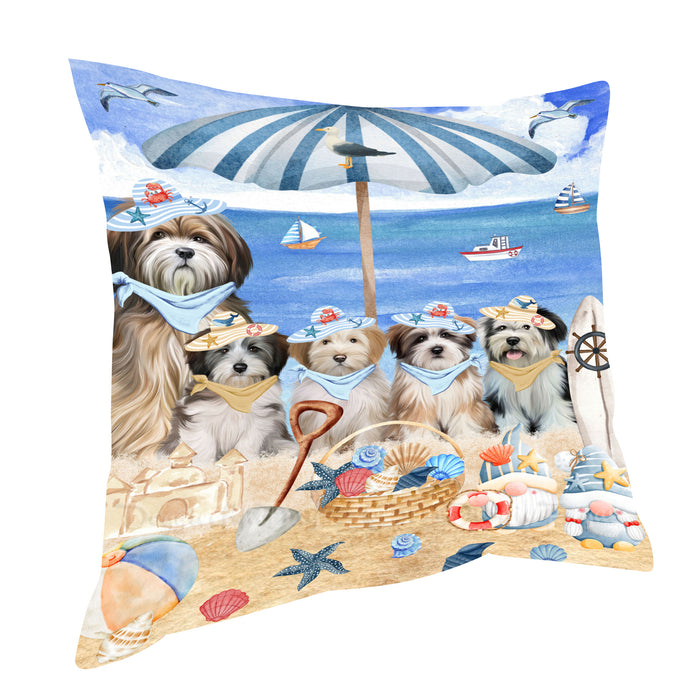Tibetan Terrier Pillow, Explore a Variety of Personalized Designs, Custom, Throw Pillows Cushion for Sofa Couch Bed, Dog Gift for Pet Lovers