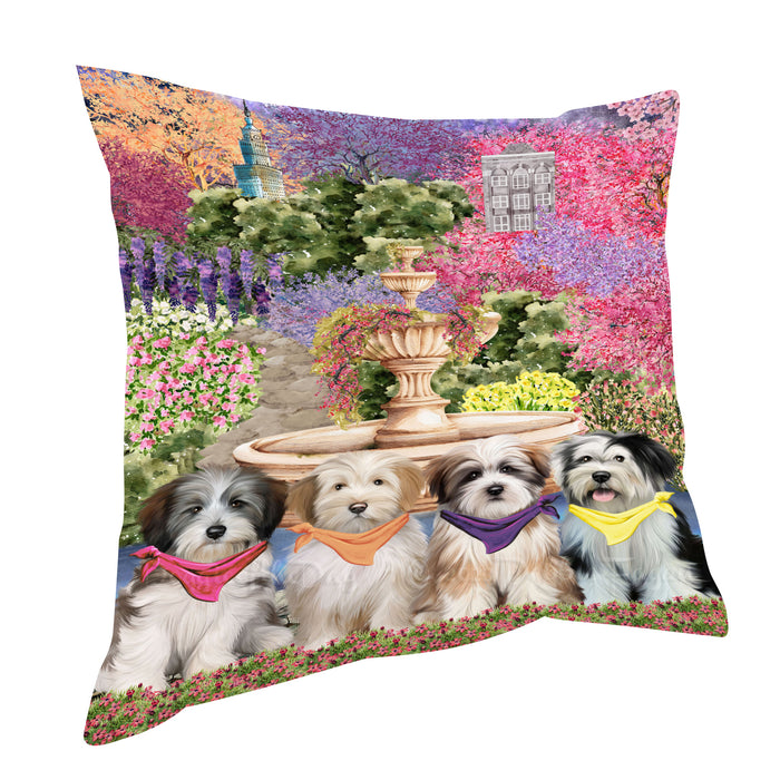 Tibetan Terrier Pillow, Explore a Variety of Personalized Designs, Custom, Throw Pillows Cushion for Sofa Couch Bed, Dog Gift for Pet Lovers