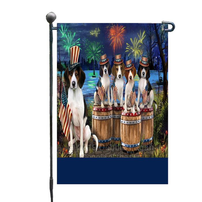 Personalized 4th of July Firework Treeing Walker Coonhound Dogs Custom Garden Flags GFLG-DOTD-A58140