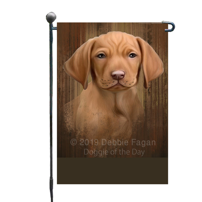 Personalized Rustic Vizsla Dog Custom Garden Flag GFLG63660