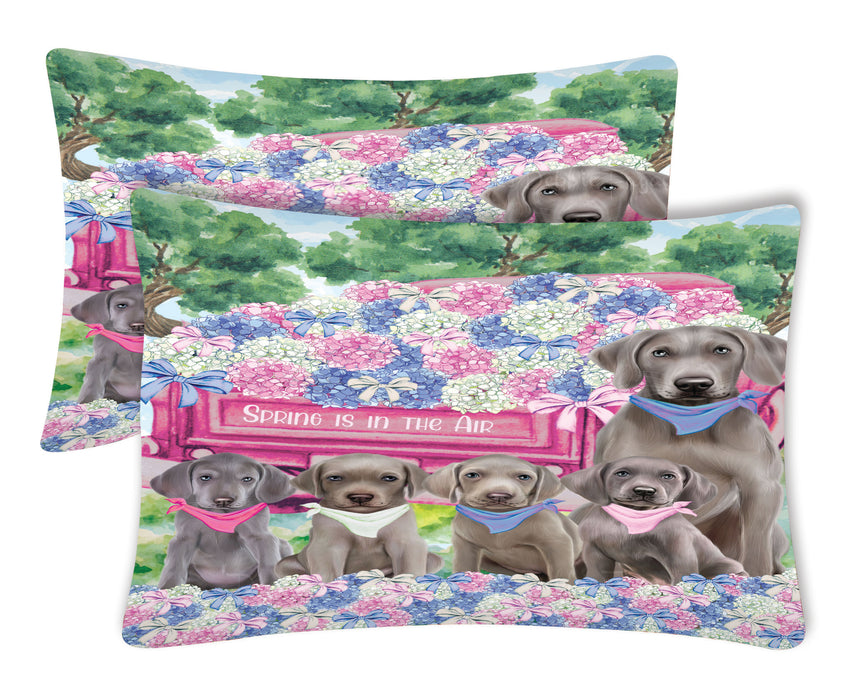 Weimaraner Pillow Case: Explore a Variety of Designs, Custom, Personalized, Soft and Cozy Pillowcases Set of 2, Gift for Dog and Pet Lovers