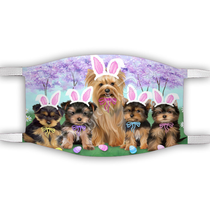Easter Holiday Yorkshire Terrier Dogs Face Mask FM49654