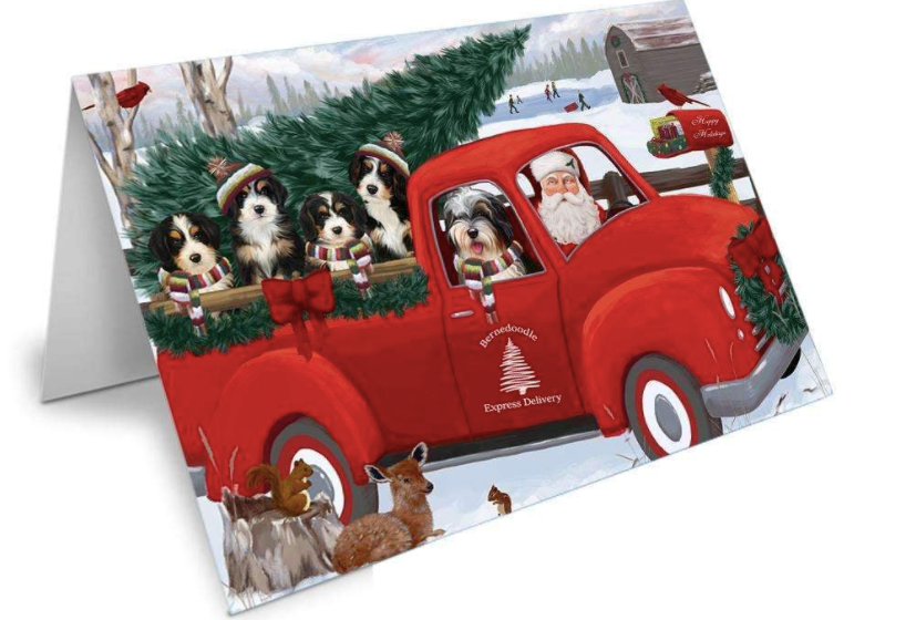 A Smart Way to Make Your Christmas Décor Interesting With Dog Printed Greeting Cards