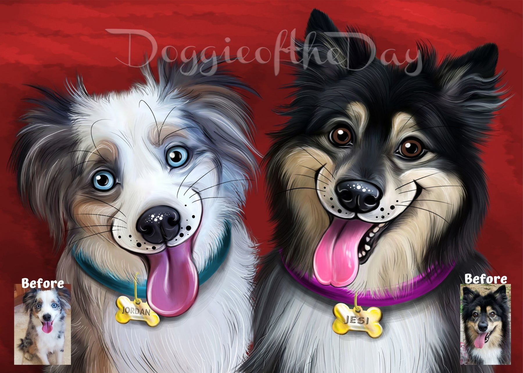 dog paintings