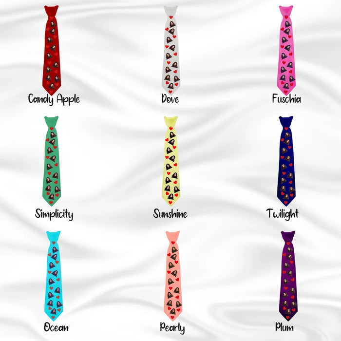 Custom Neck Tie for Valentine's Day with Face Photo, Personalized Ties, Father’s Gift, Men’s Gift, Face Custom Photo Tie, Birthday Gift
