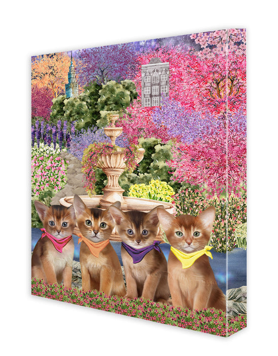 Abyssinian Cat Canvas: Explore a Variety of Designs, Personalized, Digital Art Wall Painting, Custom, Ready to Hang Room Decor, Cat Gift for Pet Lovers
