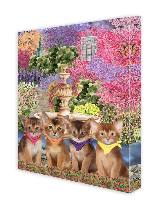 Abyssinian Cats Canvas: Explore a Variety of Personalized Designs, Custom, Digital Art Wall Painting, Ready to Hang Room Decor, Gift for Pet Lovers