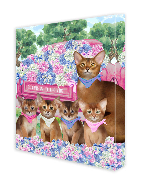 Abyssinian Cats Wall Art Canvas, Explore a Variety of Designs, Personalized Digital Painting, Custom, Ready to Hang Room Decor, Gift for Pet Lovers