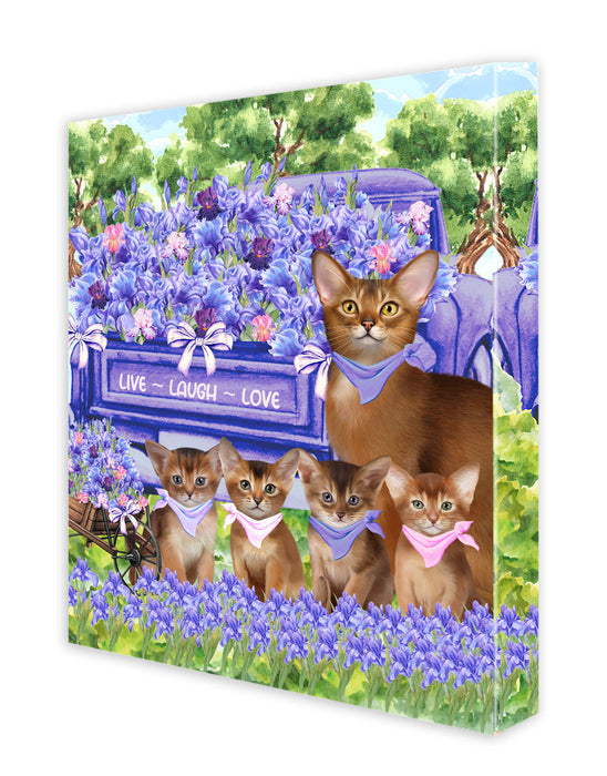 Abyssinian Cats Canvas: Explore a Variety of Personalized Designs, Custom, Digital Art Wall Painting, Ready to Hang Room Decor, Gift for Pet Lovers