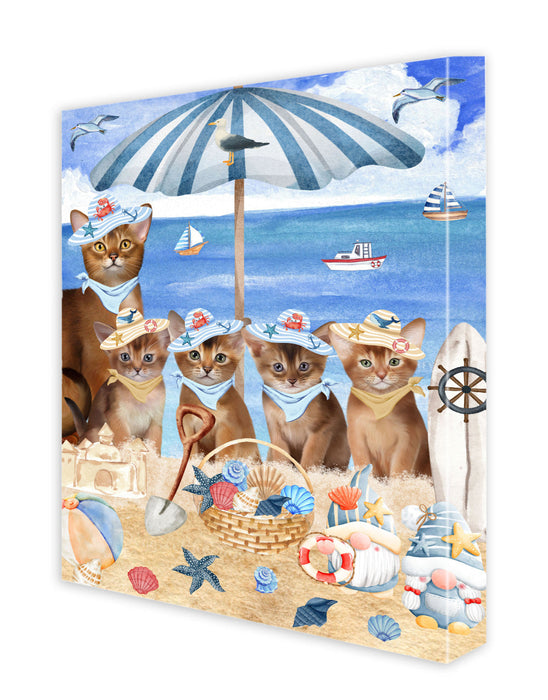 Abyssinian Cats Canvas: Explore a Variety of Personalized Designs, Custom, Digital Art Wall Painting, Ready to Hang Room Decor, Gift for Pet Lovers