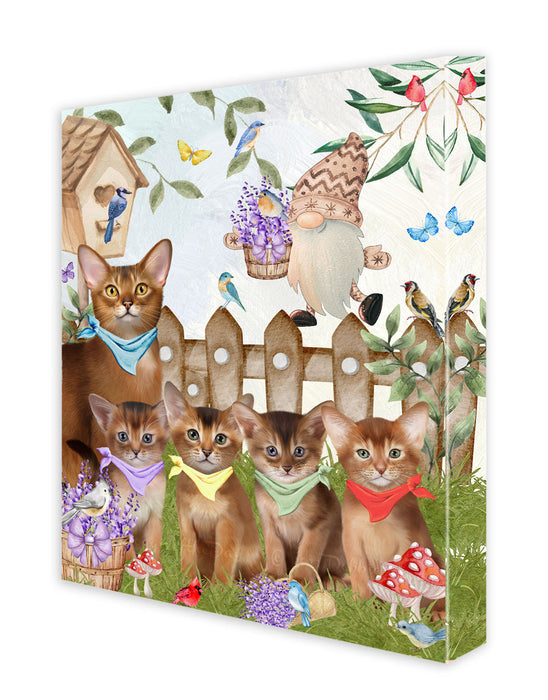 Abyssinian Cats Wall Art Canvas, Explore a Variety of Designs, Custom Digital Painting, Personalized, Ready to Hang Room Decor, Pet Gift for Cat Lovers