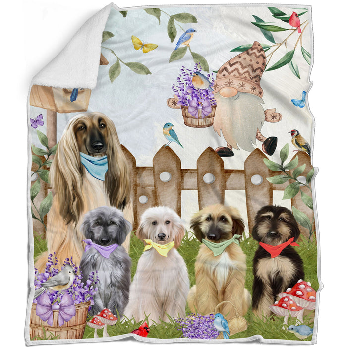 Afghan Hound Blanket: Explore a Variety of Custom Designs, Bed Cozy Woven, Fleece and Sherpa, Personalized Dog Gift for Pet Lovers