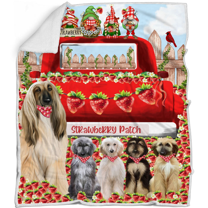 Afghan Hound Blanket: Explore a Variety of Personalized Designs, Bed Cozy Sherpa, Fleece and Woven, Custom Dog Gift for Pet Lovers