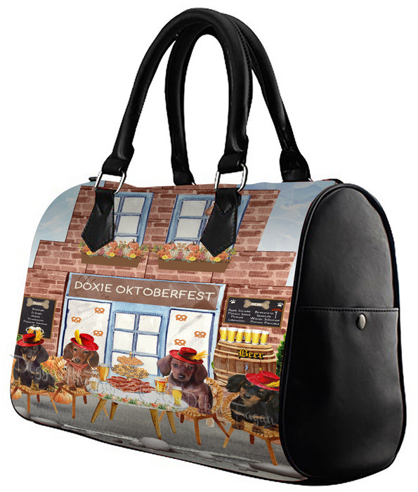 Doxie Oktoberfest Beer Dachshund Dog Boston Handbag