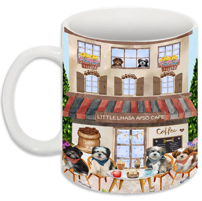 Little Lhasa Apso Cafe Dog Coffee Mug