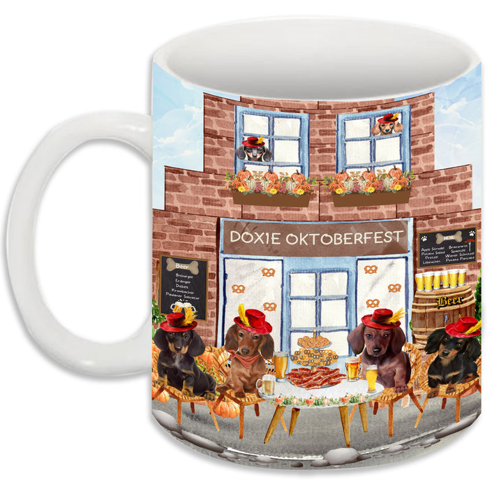 Doxie Oktoberfest Beer Dachshund Dog Coffee Mug