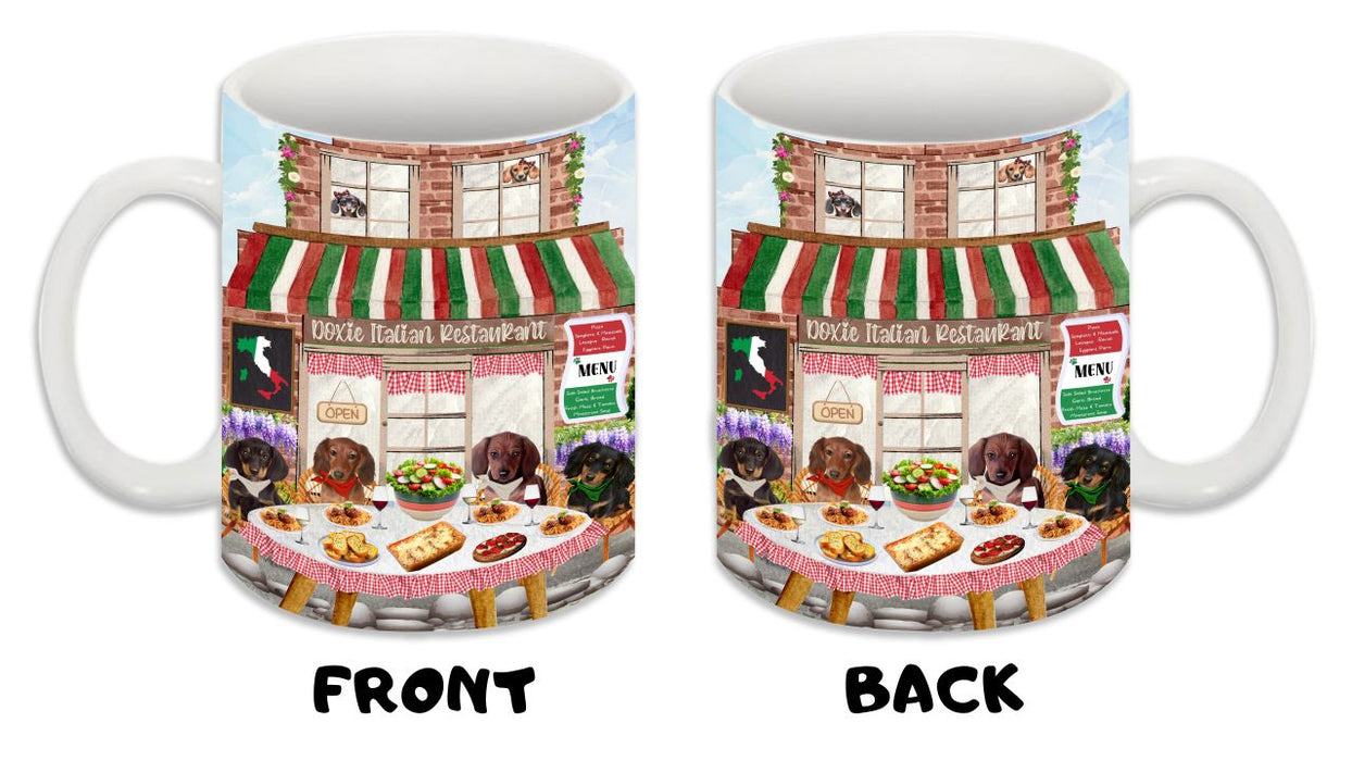 Doxie Italian Restaurant Dachshund Dog Coffee Mug