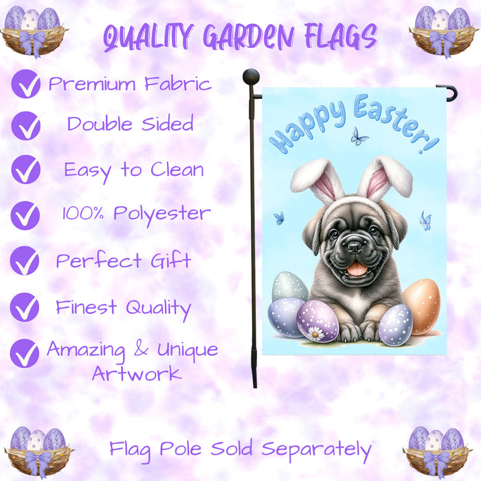 Cane Corso Dog Spring Easter Garden Flag Puppy Eggs Outdoor Yard Porch Décor 12x18 Inch Single Side and Double Sided