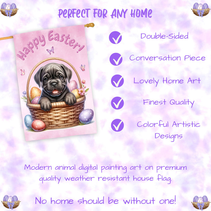 Cane Corso Easter House Flag 28x40 Double Sided Dog Spring Outdoor Yard Farmhouse Holiday Decor