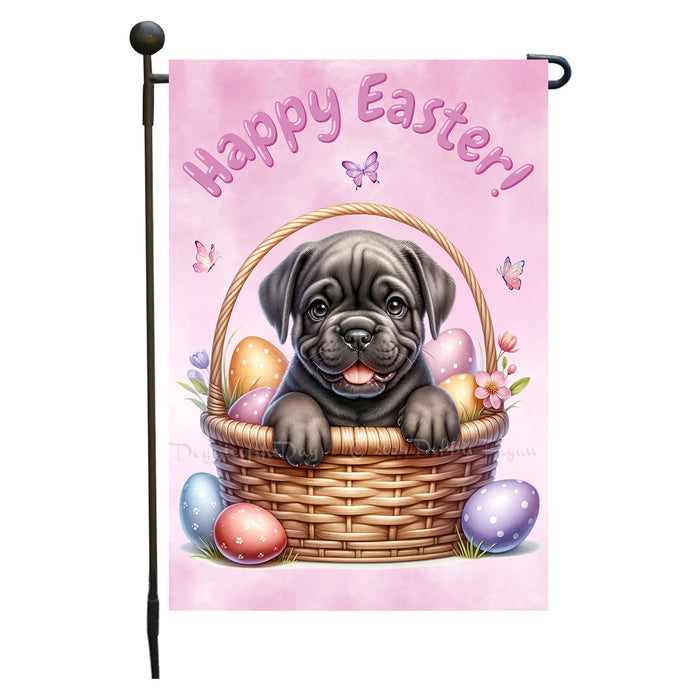 Cane Corso Dog Easter Gift Garden Flag Cute Puppy Eggs Spring Yard Outdoor Décor 12x18 Inch Single Side and Double Sided