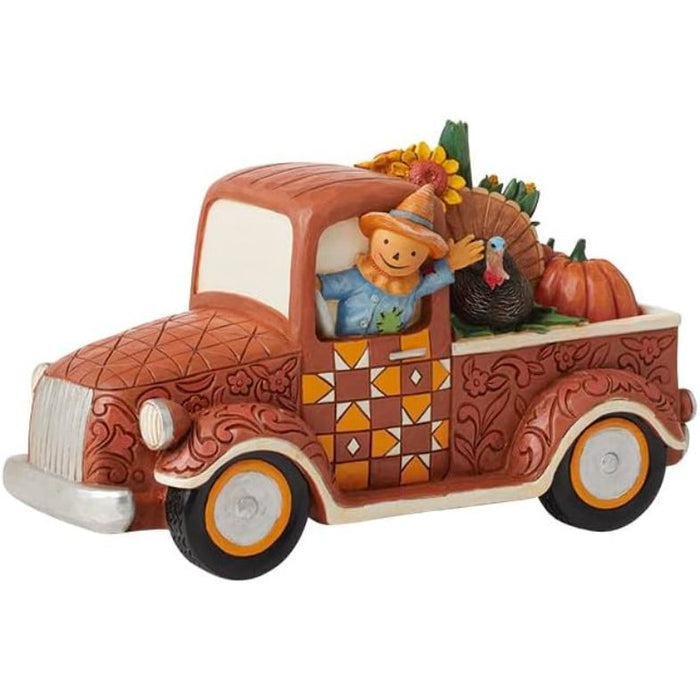 Enesco Jim Shore Heartwood Creek Four Seasons Harvest Pickup Truck Figurine