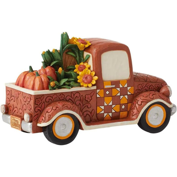 Enesco Jim Shore Heartwood Creek Four Seasons Harvest Pickup Truck Figurine