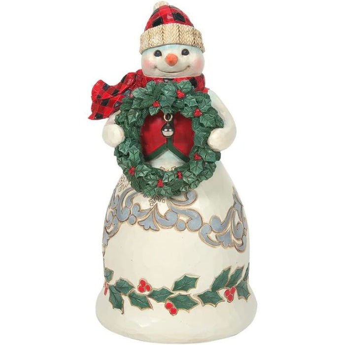 Enesco Jim Shore Heartwood Creek Four Seasons Highland Glen Snowman Vest Figurine