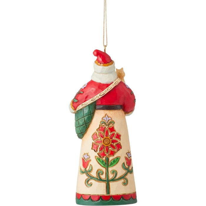 Enesco Jim Shore Heartwood Creek Santa Kittens Hanging Ornament, 4.53"