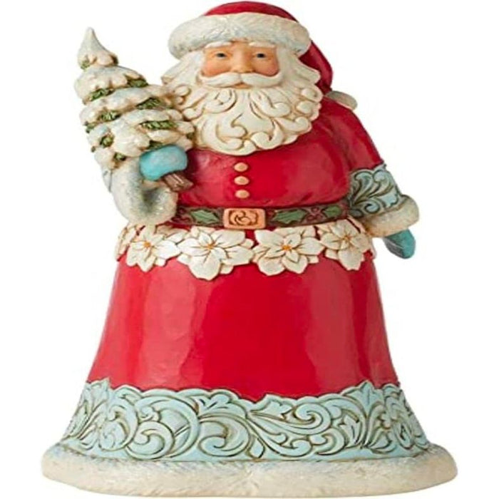 Enesco Jim Shore Heartwood Creek Winter Wonderland Santa and Tree Figurine