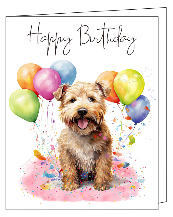 Happy Birthday Greeting Cards Glen of imaal terrier - Cute Note Cards for Dog Lovers - Blank Inside Envelope Included, GCHB00150