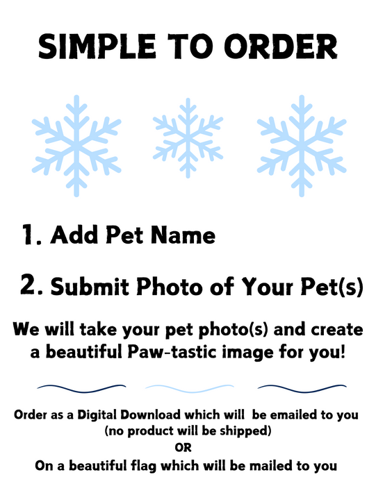 Welcome to Pawliday Christmas, Holiday Garden Flag, Winter Decoration, Outdoor Dog Decor, Custom Dog Flag For Dog Lovers Digital Download