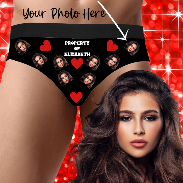 Men's Mid Rise Briefs Personalized with Custom Photo and Name or Text Wedding Party Groomsmen Gift, Best Underwear Gift, Bachelor