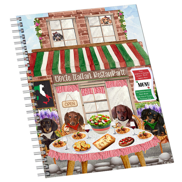 Doxie Italian Restaurant Dachshund Dog Notebook