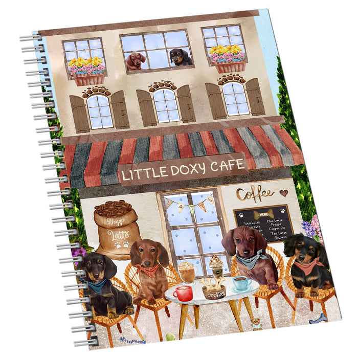 Little Doxy Cafe Dachshund Dog Notebook