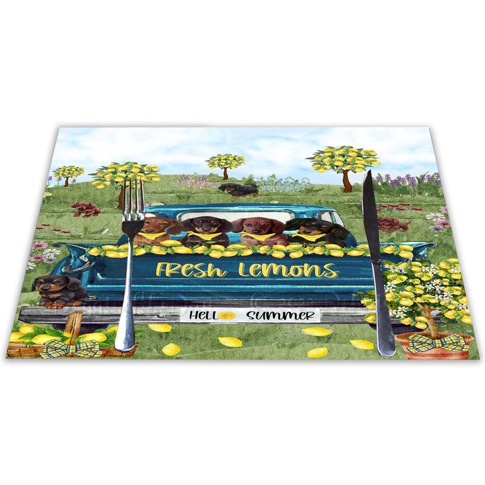 Country Fresh Lemons Dachshund Dogs Placemat