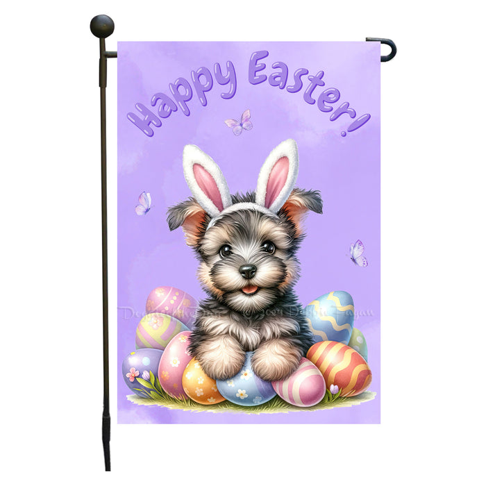 Scottish Terrier Spring Easter Garden Flag Puppy Eggs Outdoor Yard Decor Gift 12x18 Inch Single Side and Double Sided