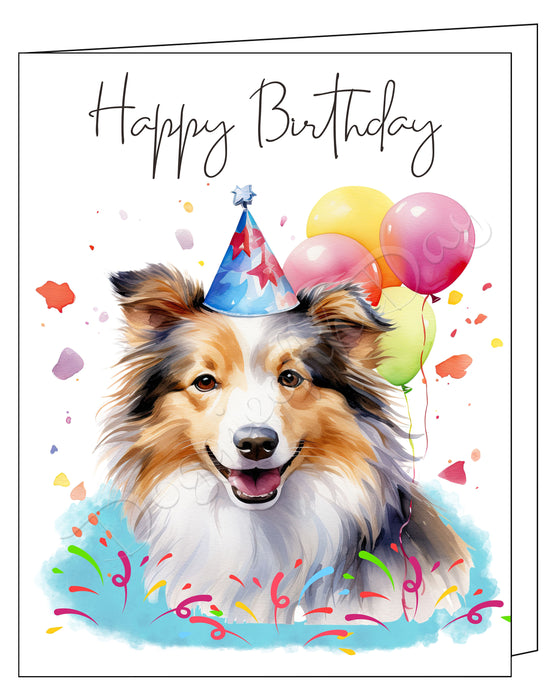Happy Birthday Greeting Cards Scottish Terrier - Cute Note Cards for Dog Lovers - Blank Inside Envelope Included, GCHB00258