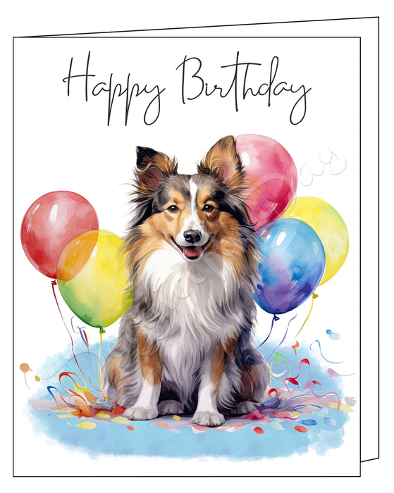 Happy Birthday Greeting Cards Scottish Terrier - Cute Note Cards for Dog Lovers - Blank Inside Envelope Included, GCHB00260