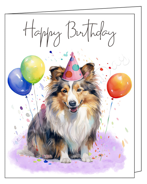 Happy Birthday Greeting Cards Scottish Terrier - Cute Note Cards for Dog Lovers - Blank Inside Envelope Included, GCHB00263