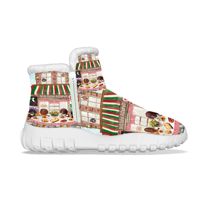 Dachshund Dogs Snow Boots - Little Cafe