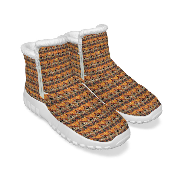 Furry Friends Barnyard Dachshund Dogs Snow Boots Small Pattern