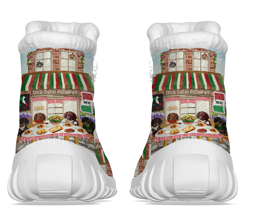 Dachshund Dogs Snow Boots - Little Cafe